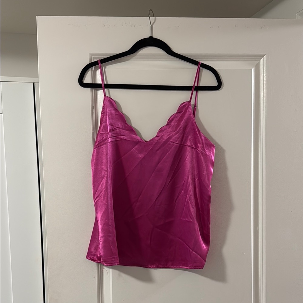 Satin Pink Camisole Top
